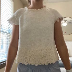white top from Zara